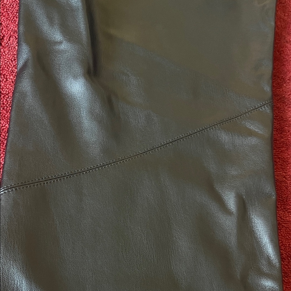 Free People Vegan Leather Flare Pants Black - Picture 10 of 14